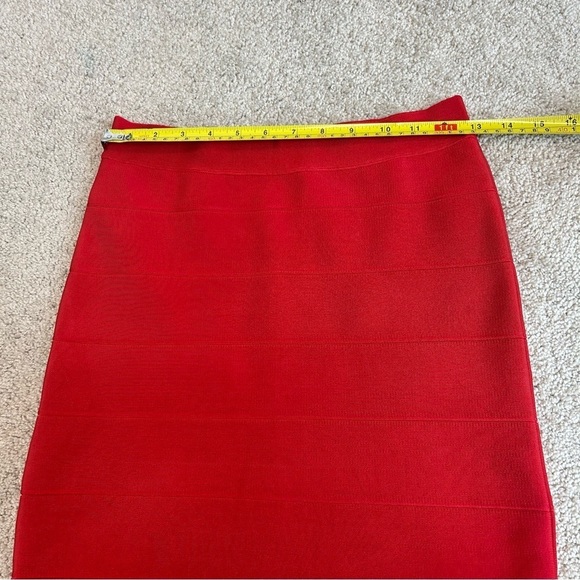 EVENTS Red mini bandage skirt Sz S - Picture 7 of 10